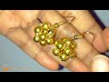 How to make pearl ball earrings,, diy earrings designs!!