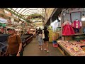 [4K] Tour of Gwangjang Market next to Cheonggyecheon, korea, seoul