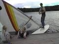 Jack, Bob B Windsurfing at Big Moose 8 22 85