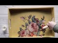 Simple DIY Tray Makeover Using the NEW Joie Des Roses Transfer