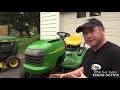 HOW-TO - John Deere Lawn Tractor Mower Deck Adjustment L111