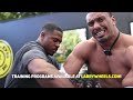 Simeon Panda Owns the Only Home Gold's Gym + Heavy Dumbbell Presses!