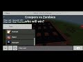 Creepers vs zombies(Minecraft)TNT explosion