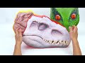 Jurassic World Unboxing Review| Trex HUGE ,Easter Dinosaur Eggs ,Giganotosaurus Mask | ASMR