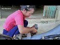 Restoring a rusted Honda motorbike abandoned in a stream in the forest - Miss Mechanic