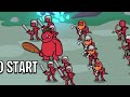 Blue Stickman Army vs Red Stickman Fortress Battle! | Stick Battle War of Legions