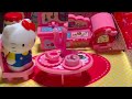 HELLO KITTY PETITE HOUSE COMPACT SET TEA SET UP | ASMR