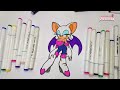 Sonic Team Coloring Pages Sonic The Hedgehog Teils , Shadow ,Amy Rose, Knuckles draw COMPILATION 122