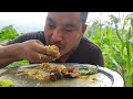 crispy pork || soya pork || green vegetables || Naga eating show || kents vlog.