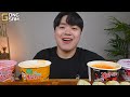 ASMR MUKBANG convenience store store, FIRE Noodle, HOT DOG, GIMBAP, Tteokbokki EATING SOUND !