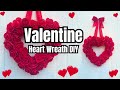 ❤️ Valentine Heart Wreath | Dollar Tree DIY