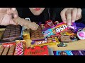 ASMR:EATING CHOCOLATE CHOCOLATE PARTY DAIRYMILK CRISPELLO,MAGNUM TRUFFLE *DARKCHOCOLATE*FOOD VIDEOS