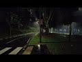 4K NIGHT RAIN Walking Tour in VERY Heavy Thunderstorm Along Tiong Bahru Plaza in Singapore ASMR