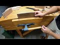 Making a Walnut Side Table with hand tools - silent woodworking