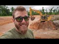 TRANSFORMING the Backyard Pond!! **Building the ISLAND** (part 3)