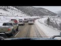 Later That Snowmageddon Day up Eisenhower Tunnel.. More Trucks and Four Wheeler's Spin Out!!