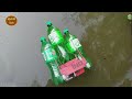 how to make plastic bottle boat diy toy boat dc motor project. dc motor. mini rc boat twin 180 motor