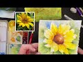 Paint a Loose Watercolor Sunflower