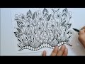 Easy zentangle mushroom drawing step by step | zentangle art | mushroom drawing