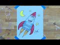 How To Draw A Happy Rocket with Artie