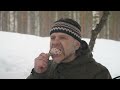 Winter Bushcraft Snow Storm | Forest adventure with a cunning creature