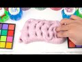 Satisfying Video How To Make Soda Slime Mixing Heart Eyeshadow Glitter Makeup Cosmetics ASMR #10