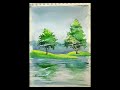Easy Tree Shading with Water Colour