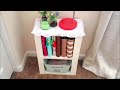 DIY DOLLAR TREE 2-TIER ORGANIZER OR WOODEN SIDE TABLE | DOLLAR TREE DIY WOODEN FURNITURE HACK