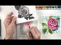 Watercolor Rose Painting Timelapse