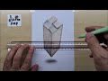 how to draw 3d drawing on paper for beginners