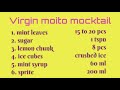 Virgin mojito_very easy mocktail