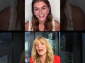 Kaia Gerber live with Laura Dern for book club talking about 