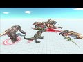 the dinosaur fight with the kingkong /animal revolt battle simultor