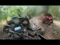CFMOTO CFORCE 1000 Trench riding with a couple of Can-Am XMRs
