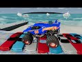 Monster Jam INSANE Racing, Freestyle and High Speed Jumps #16 | BeamNG Drive | Grave Digger