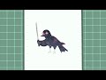Crow with a Katana what he gonna do | Philza Chat Crows lil Animation
