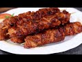 চুলায় তৈরি চিকেন শিক কাবাব / বিহারি কাবাব ( অল্প তেলে ঘরোয়া মসলায় তৈরি ) ॥ Chicken Seekh Kabab
