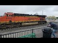 The BNSF GOLDEN SWOOSH at the Tehachapi Depot