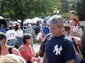 Master Hyunsik Jung demonstrates blinding fold spinning hook kick at New city festival at Sep. 2007