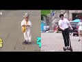 Song Minguk & Lee Changsub playing scooters