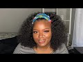 THE BEST HEADBAND WIG FOR TYPE 4 HAIR AND WIDOWS PEAKS| FT OSSILEE HAIR AMAZON
