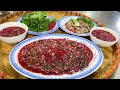 Tiết canh bê/ Veal blood pudding