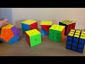 Rubik's Cube: I'm solving ALL of my cubes today