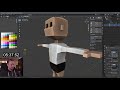 Rigged Low Poly Guy in 10 Minutes with Weight-Painted Changeable Clothes - ep. 68 - Blender 2.92