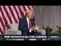 LIVE: Trump attends LIVE Q&A at National Association of Black Journalists conference