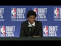 AJ Johnson press conference - NBA Draft, 2024
