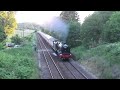 46100 Royal Scot Thunders Over the Surrey Hills With Load 13! Sunset Steam Express 20/06/2024