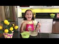 Homemade Lemonade Recipe with Fresh Lemons - Cooking with Kids