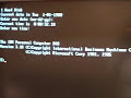 IBM Personal Computer Boot Up