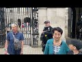Horse Guards Parade Drama: Ignorant Tourist vs. Alert Armed Officer.  Ormonde loves Polo Mints.